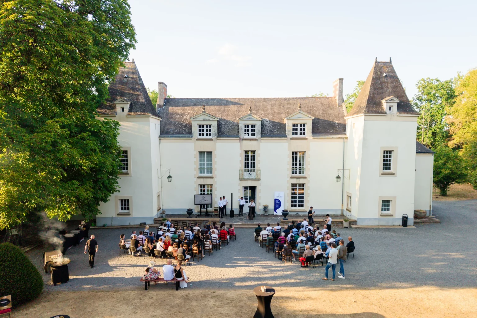 Le Château de la Cassemichère accueillant la soirée des 10 ans du Cabinet Gascoin